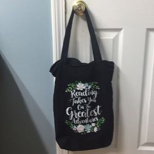 Reading reusable shopping bag
